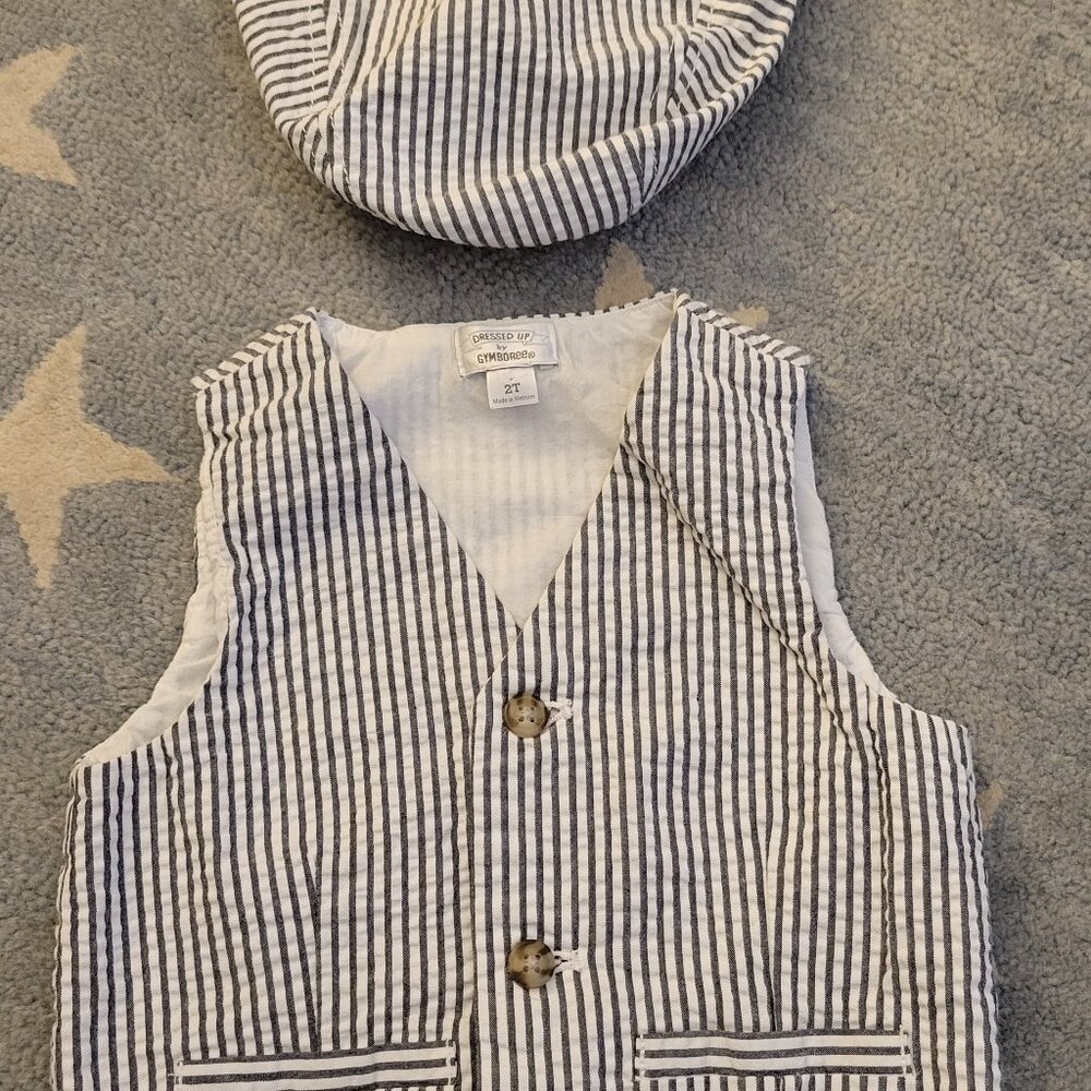 Gymboree Vest & Hat Set